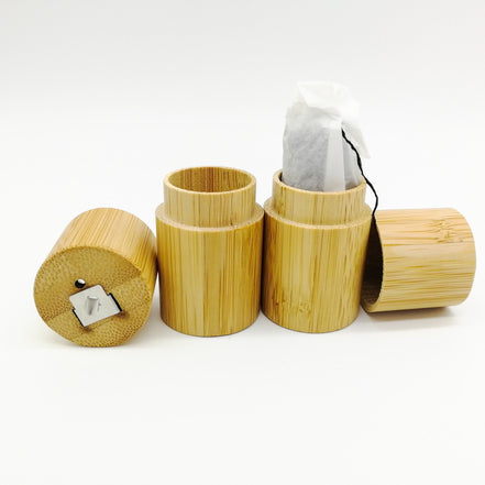 Biodegradable Bamboo Fiber Floss - Reusable Plastic free & Zero Waste Bamboo Case