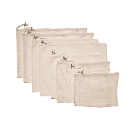Set of 8 Organic Produce Bags