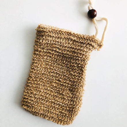 Natural Organic Handmade Jute Soap Bag - Zero Waste Biodegradable Soap Saver